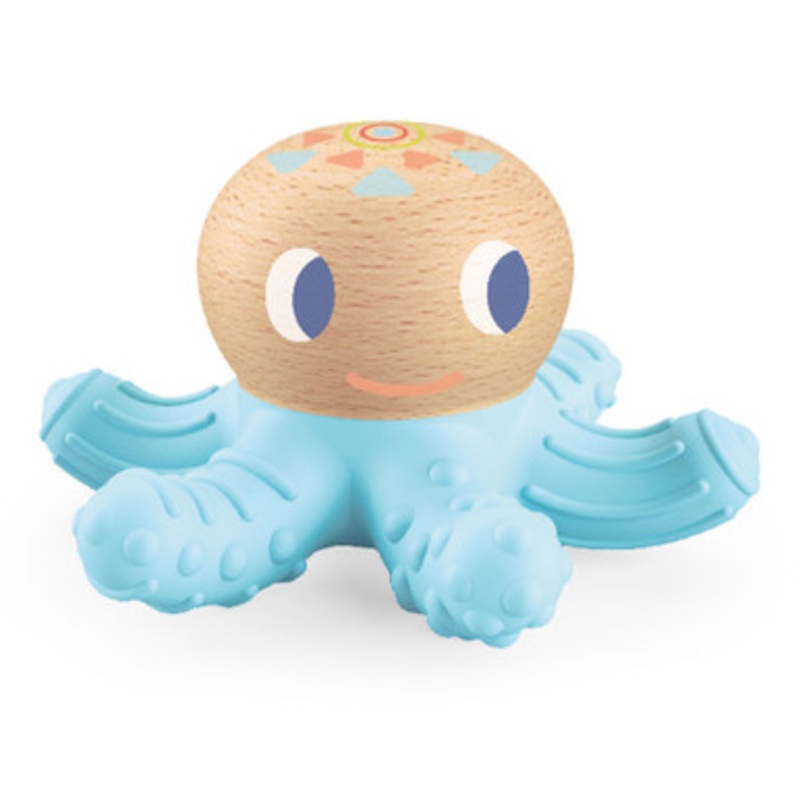 Djeco – Baby Squidi Wooden Wooden Teether