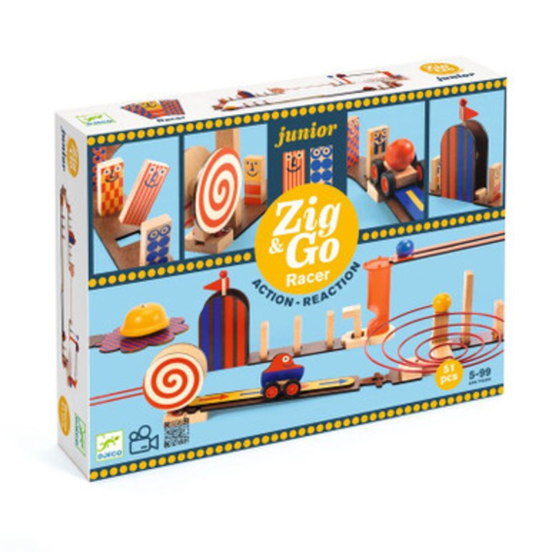 Djeco – Zig & Go Junior Racer Set – 51pc