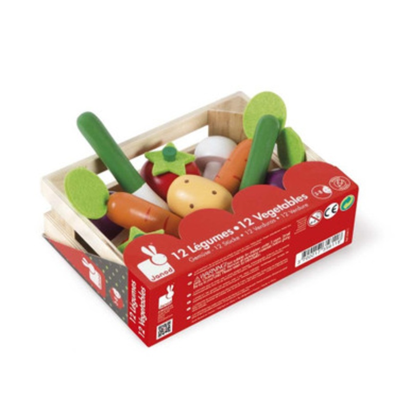 Janod – 12 Vegetables Crate