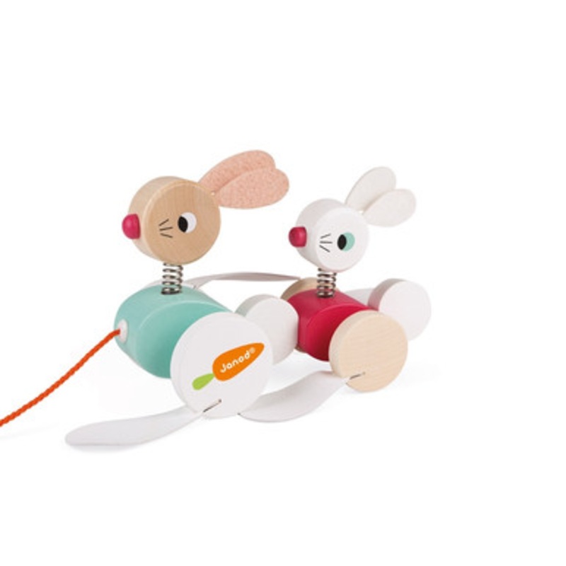 Janod Pull Along Rabbits