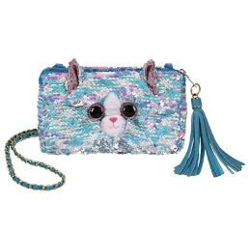 Beanie Boos Sequins Square Purse – Whimsy the Cat