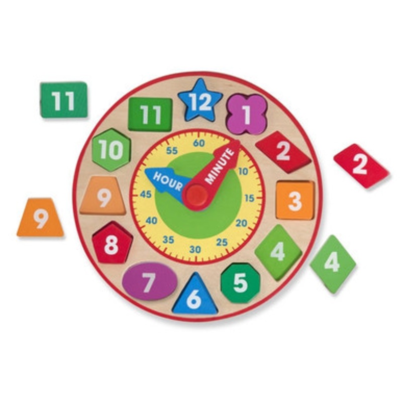 Melissa & Doug – Wooden Shape Sorting Clock