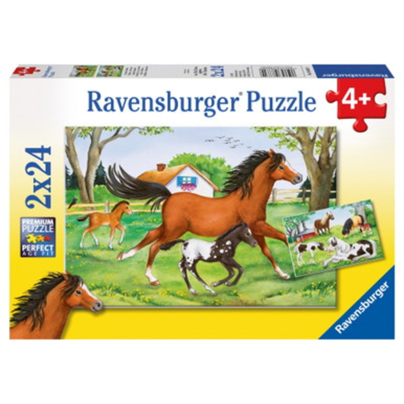 Ravensburger 2x24pc – World of Horses Puzzle