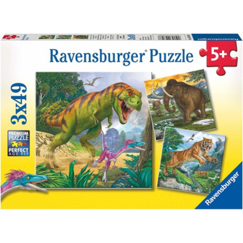 Ravensburger 3x49pc – Primeval Ruler Puzzle