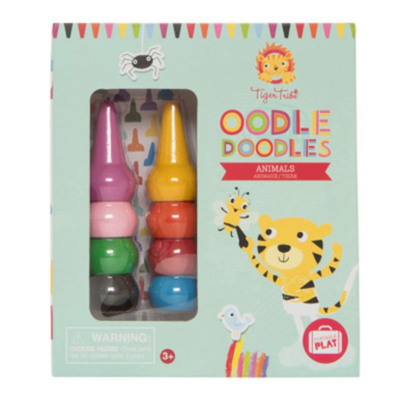 Tiger Tribe Oodle Doodle Crayon Set – Animals