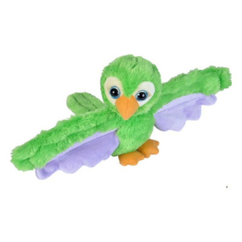 Wild Republic – Huggers Green Parrot Stuffed Animal – 8