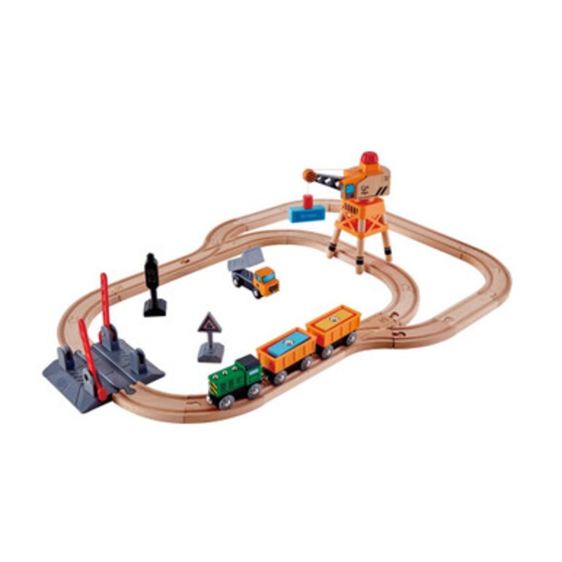 Hape Rail – Crossing & Crane Set