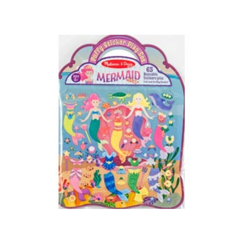 Melissa & Doug – Reusable Puffy Sticker Play Set – Mermaid