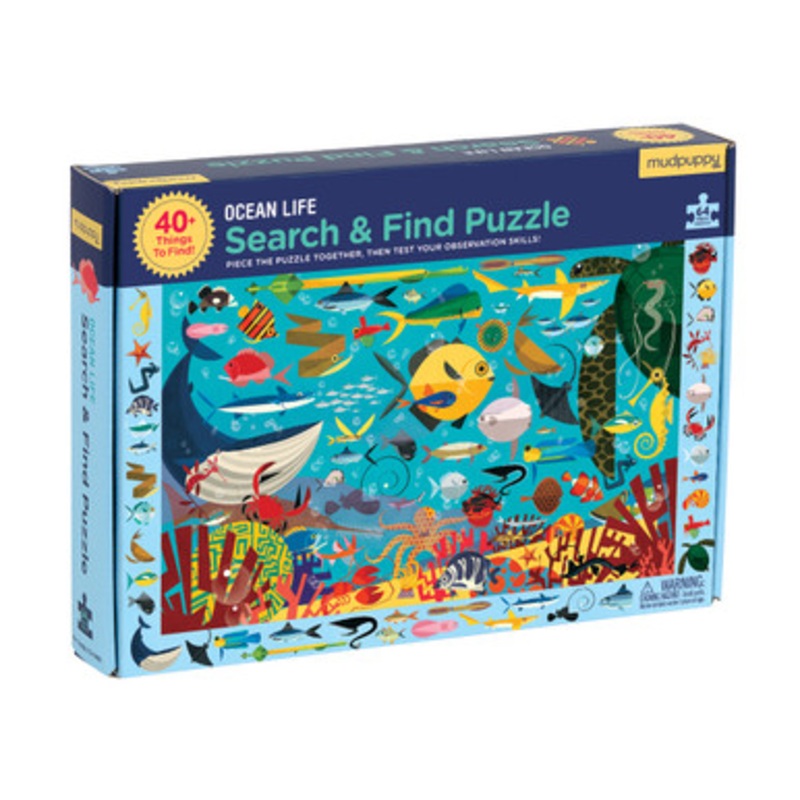 Mudpuppy Search & Find Observation Puzzle – Ocean Life 64pc