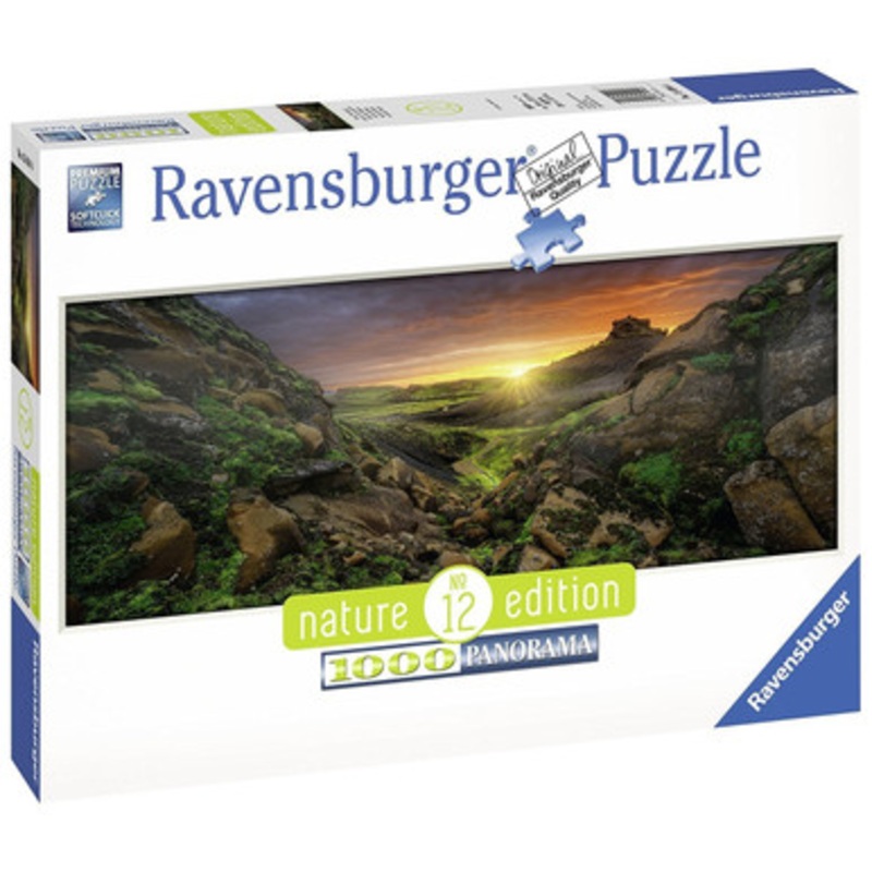 Ravensburger 1000pc Panorama- Nature Edition No.12 Sun over Iceland Puzzle