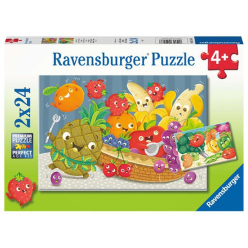 Ravensburger 2x24pc – Fruit & Veggie Fun Puzzle