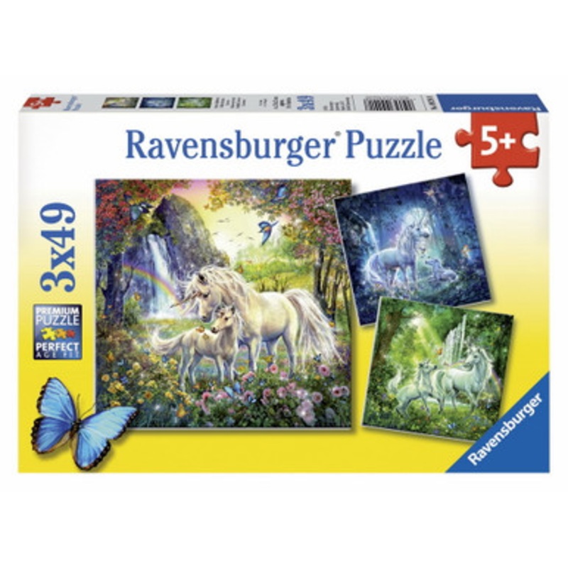 Ravensburger 3x49pc – Beautiful Unicorns Puzzle
