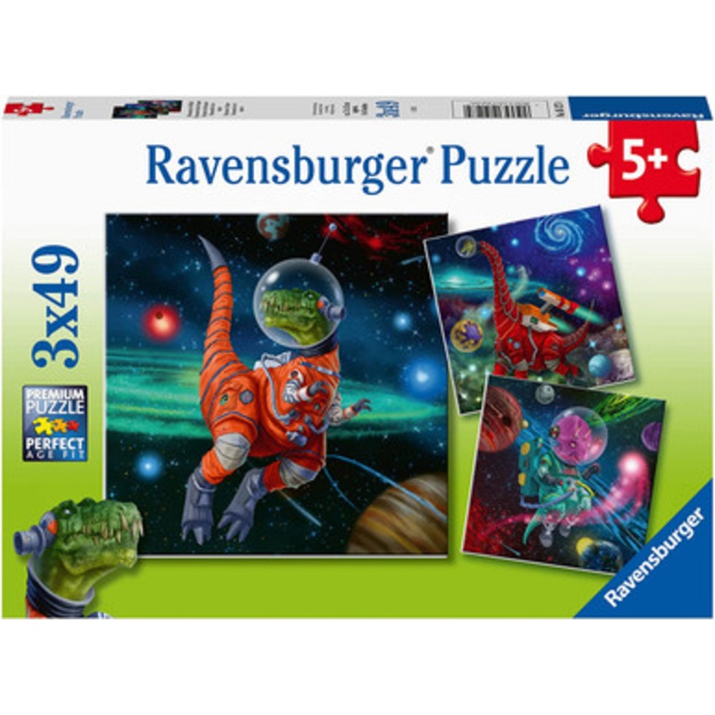 Ravensburger 3x49pc – Dinosaurs in Space Puzzle