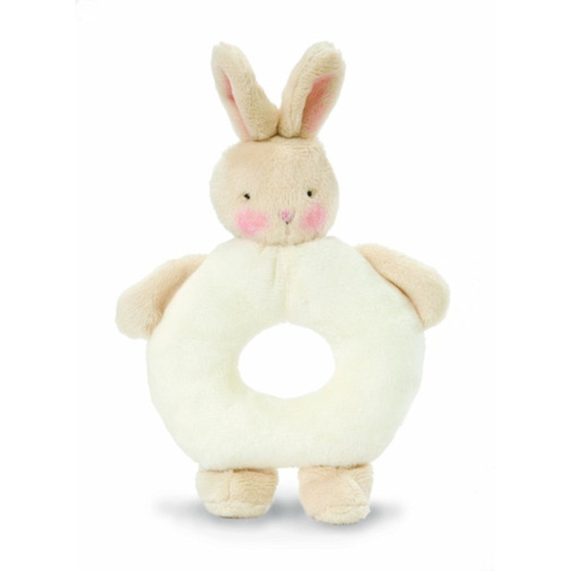 Bunnies By The Bay – Ring Rattle White Bunny
