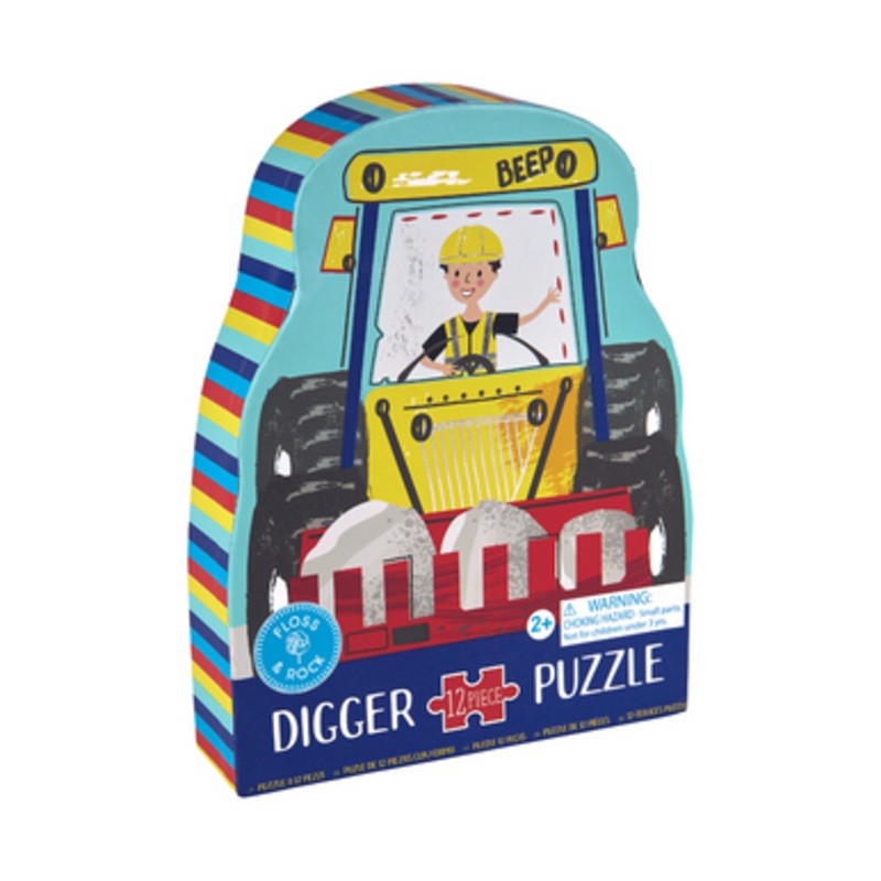 Floss & Rock 12pc – Digger Shaped Puzzle