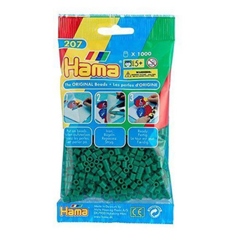 Hama Beads – Green – 1000 Beads