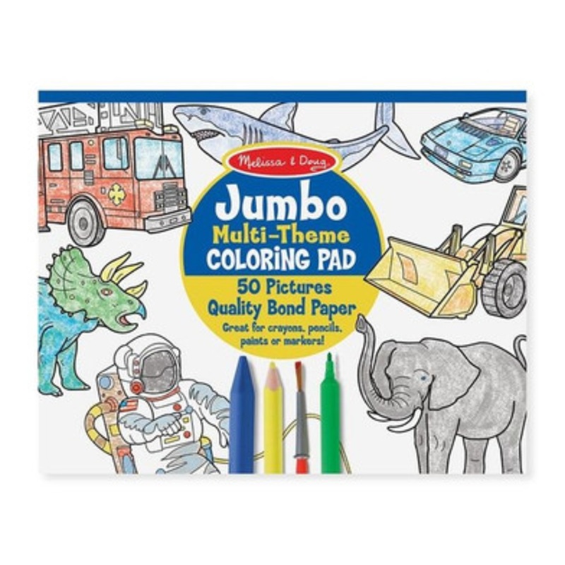 Melissa & Doug Jumbo Colouring Pad – Blue