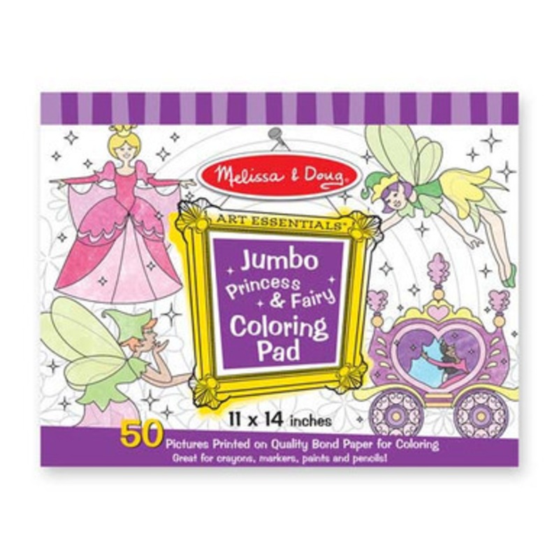 Melissa & Doug Jumbo Colouring Pad – Princess & Fairy