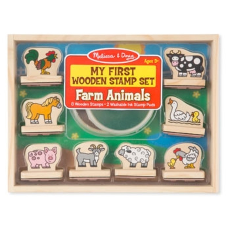 Melissa & Doug – My First Wooden Stamp Set – Farm Animals