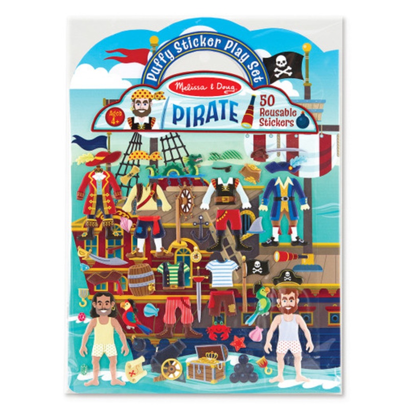 Melissa & Doug – Pirate Reusable Puffy Sticker Playset