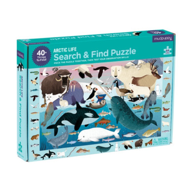 Mudpuppy Search & Find Observation Puzzle – Arctic Life 64pc