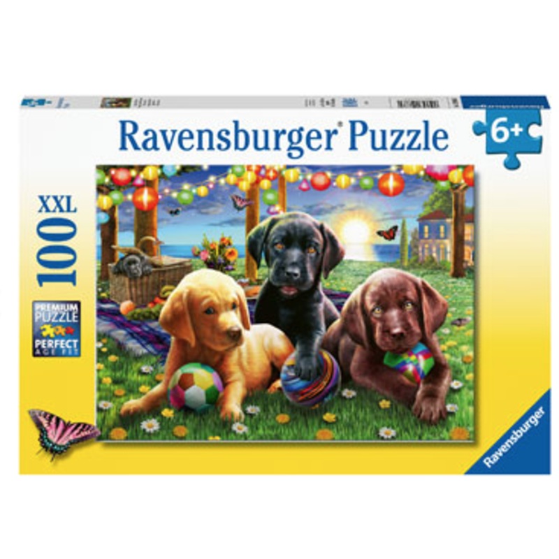 Ravensburger 100pc – Puppy Picnic Puzzle