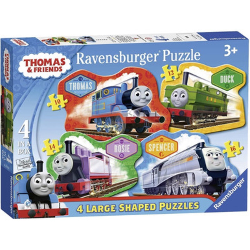 Ravensburger  – Thomas & Friends – 4 Large Shaped Puzzles 10, 12, 14, 16pc
