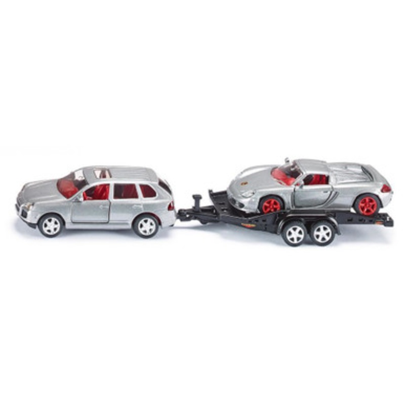 Siku – 2544 – Car with Trailer and Sports Car – 1:55 Scale