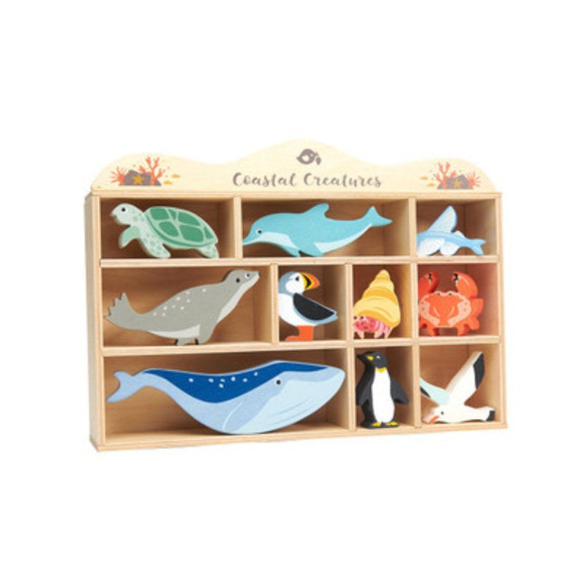 Tender Leaf Toys – Coastal Animals with Display Shelf