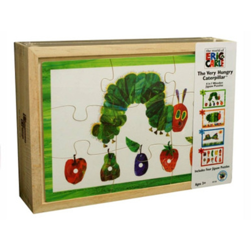 The Very Hungry Caterpillar 4 in 1 Wooden puzzle