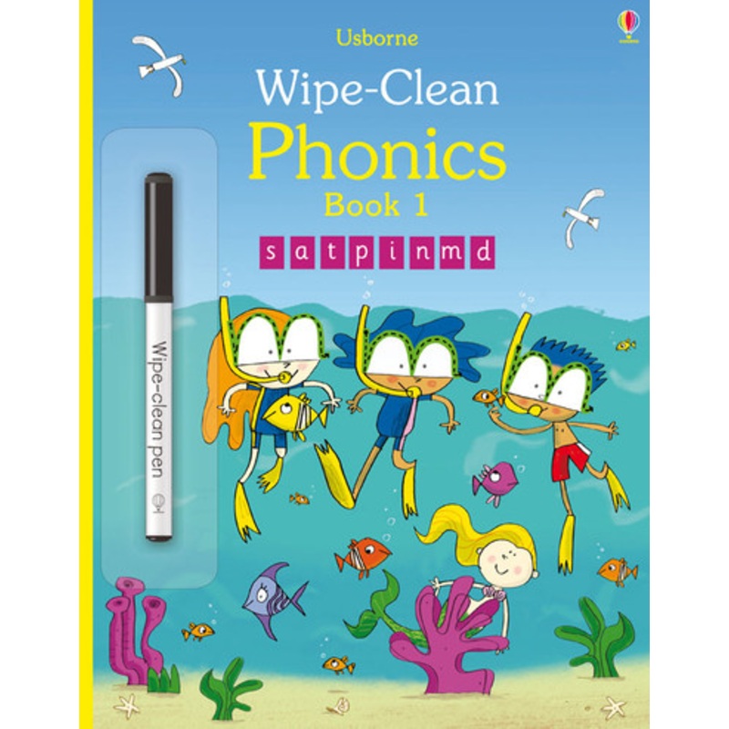 Usborne Wipe-Clean Phonics Book 1