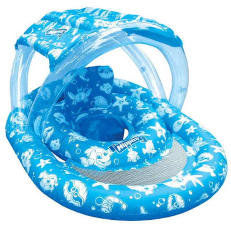 Wahu Jr.  – Ring with Seat & Canopy – BLUE