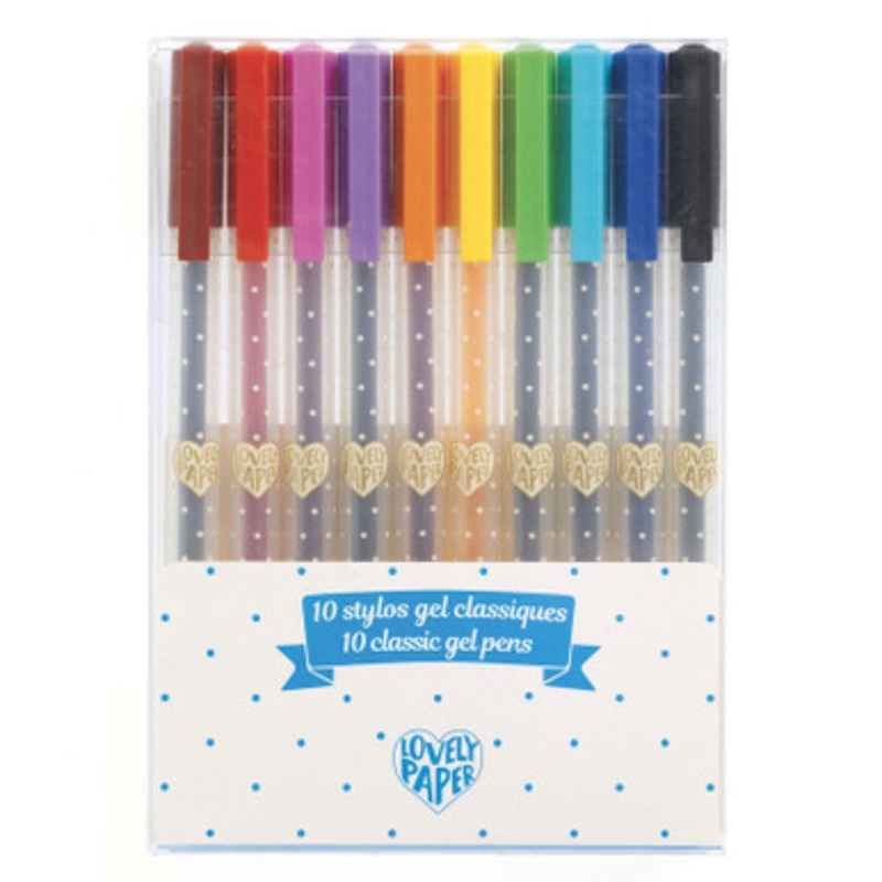 Djeco – 10 Classic Gel Pens