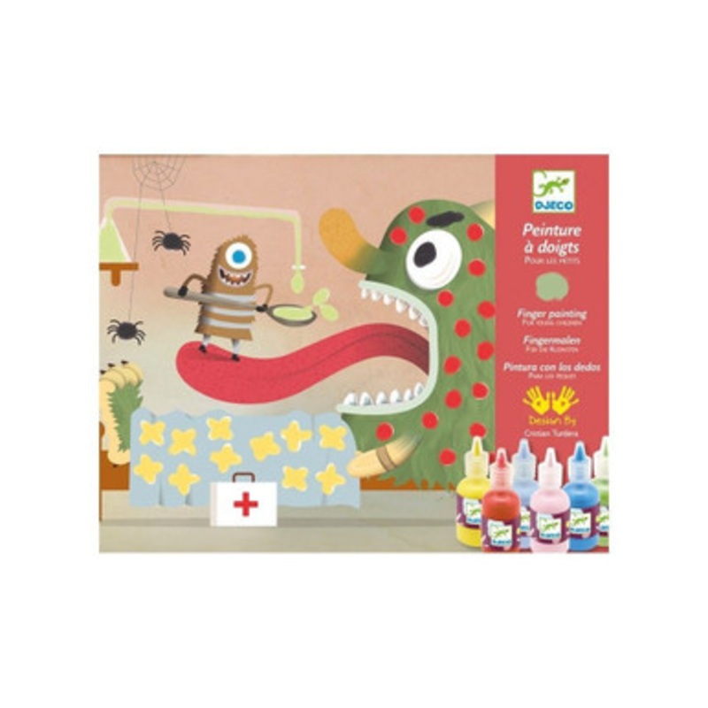 Djeco – Decorate The Creatures Finger Paint
