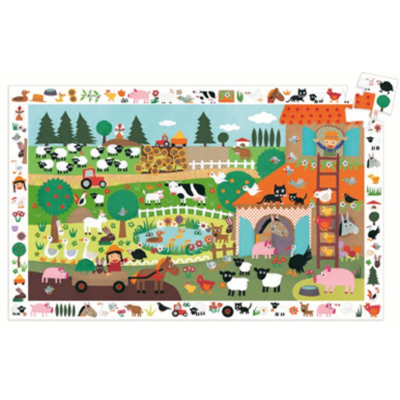Djeco The Farm Observation Puzzle 35pce
