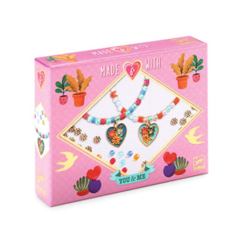 Djeco – You & Me – Heart Threading Beads Set