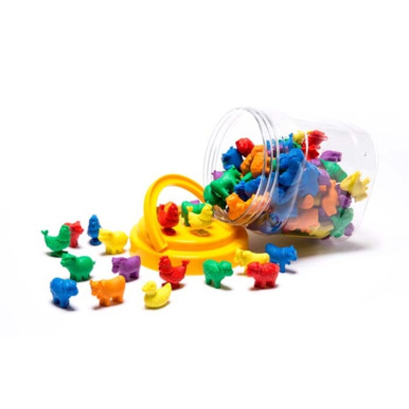 Educational Colours –  Farm Animal Counters Jar Of 108
