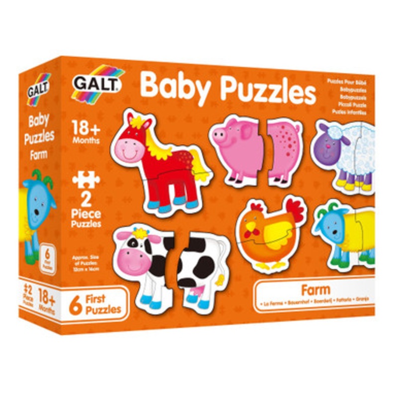 Galt  Baby Puzzles – Farm  2pcs