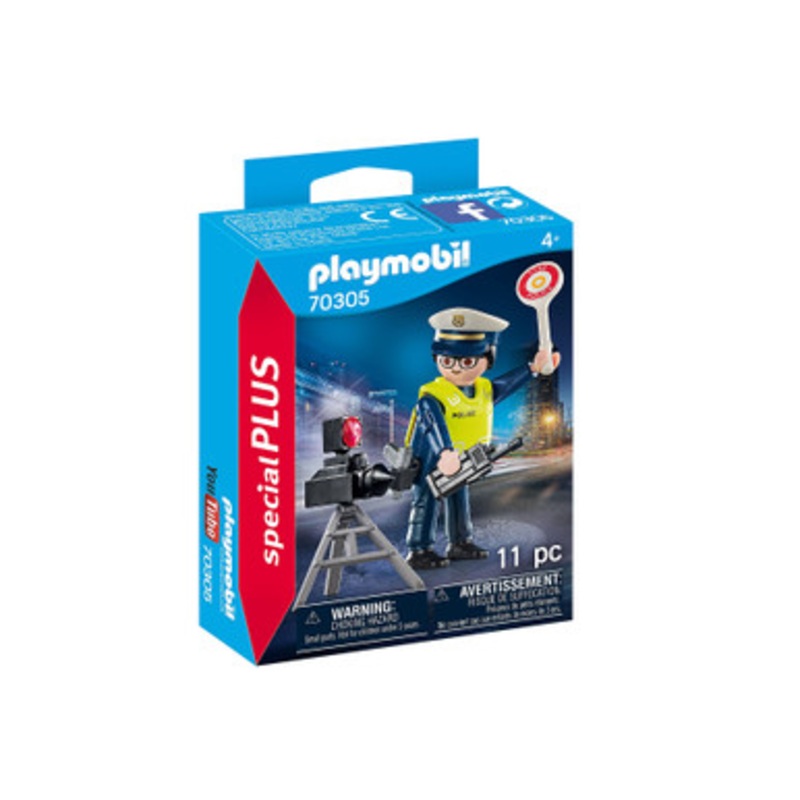 Playmobil – Special Plus – Police Officer with Speed Trap | 70305