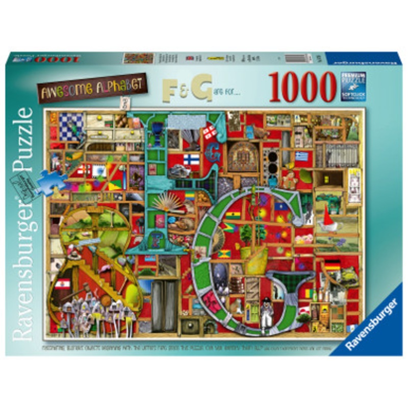 Ravensburger 1000pc – Awesome Alphabet F&G by Colin Thompson