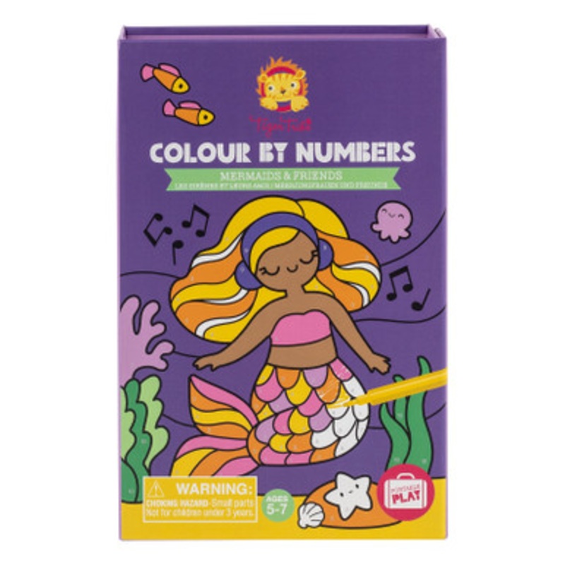 Tiger Tribe Colour by Numbers – Mermaids and Friends