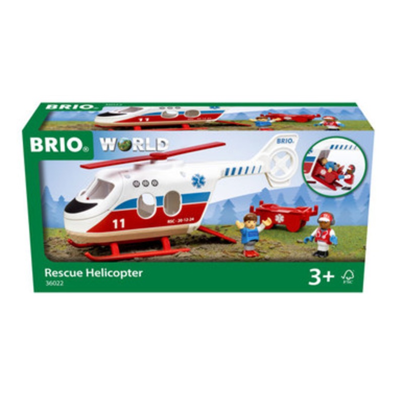 BRIO – Rescue Helicopter – 4 Pieces
