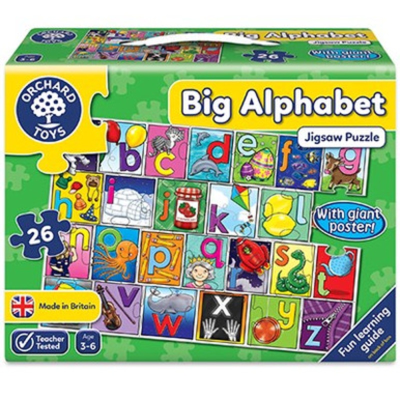 Orchard Toys – Big Alphabet Jigsaw Puzzle & Poster 20 pieces