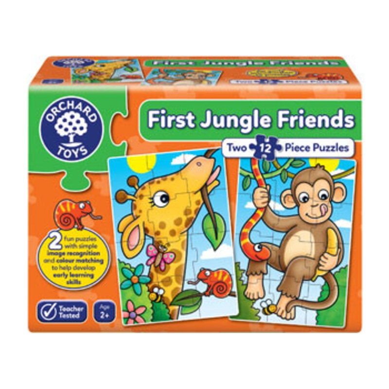 Orchard Toys – First Jungle Friends 2 x 12pc puzzles