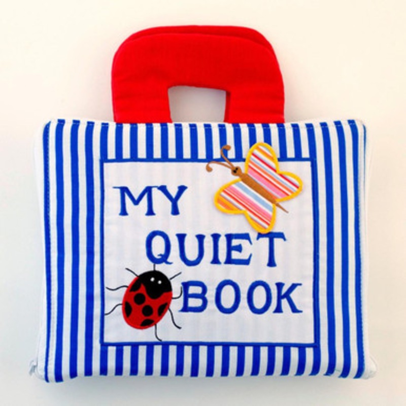 Quiet Book – Cloth Blue Stripe