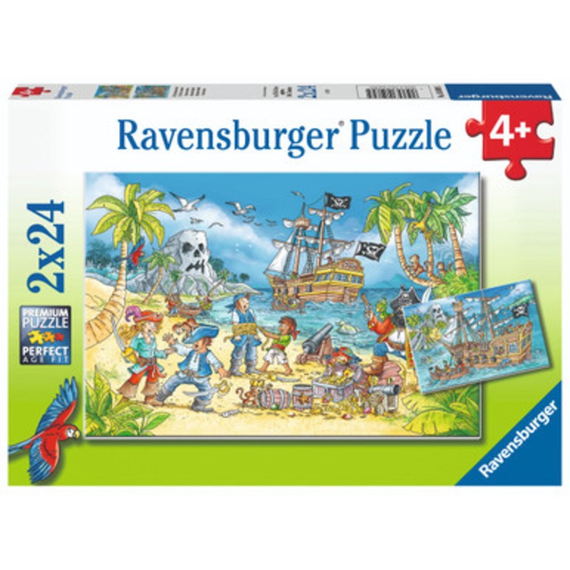 Ravensburger 2x24pc- Adventure Island Puzzle