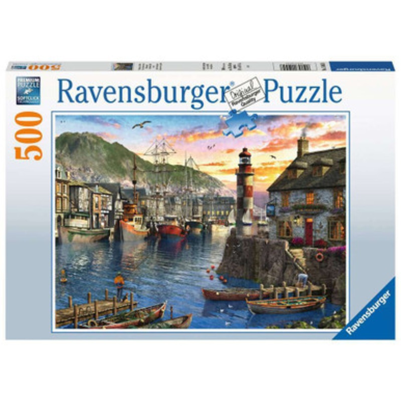 Ravensburger 500pc – Sunrise At The Port Puzzle