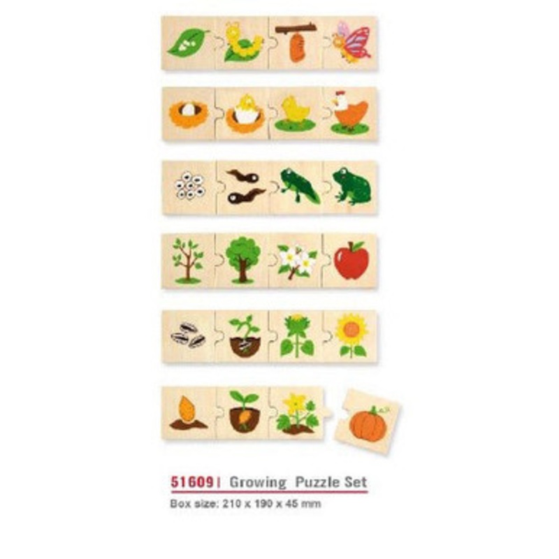 Viga Toys – Growing Puzzle Set (24pce)