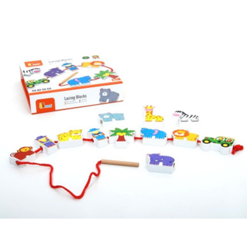 Viga Toys – Lacing Blocks Safari