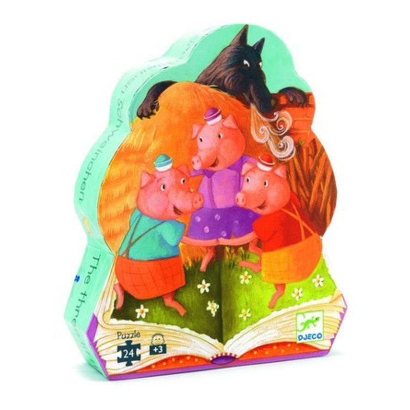 Djeco The 3 Little Pigs Silhouette Puzzle 24pce